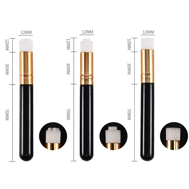 6-piece Soft Nasal Washing Brush for Blackhead Removal and Deep Cleansing - Flower Head White Gold