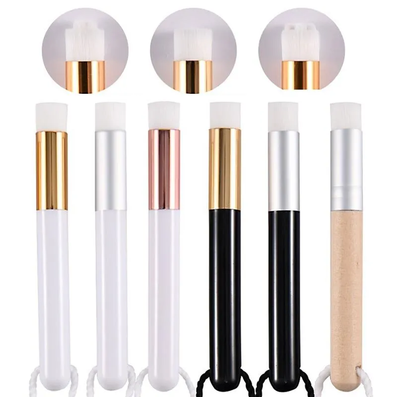 6-piece Soft Nasal Washing Brush for Blackhead Removal and Deep Cleansing - Flower Head White Gold