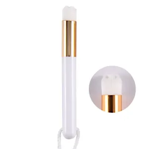 6-piece Soft Nasal Washing Brush for Blackhead Removal and Deep Cleansing - Flower Head White Gold