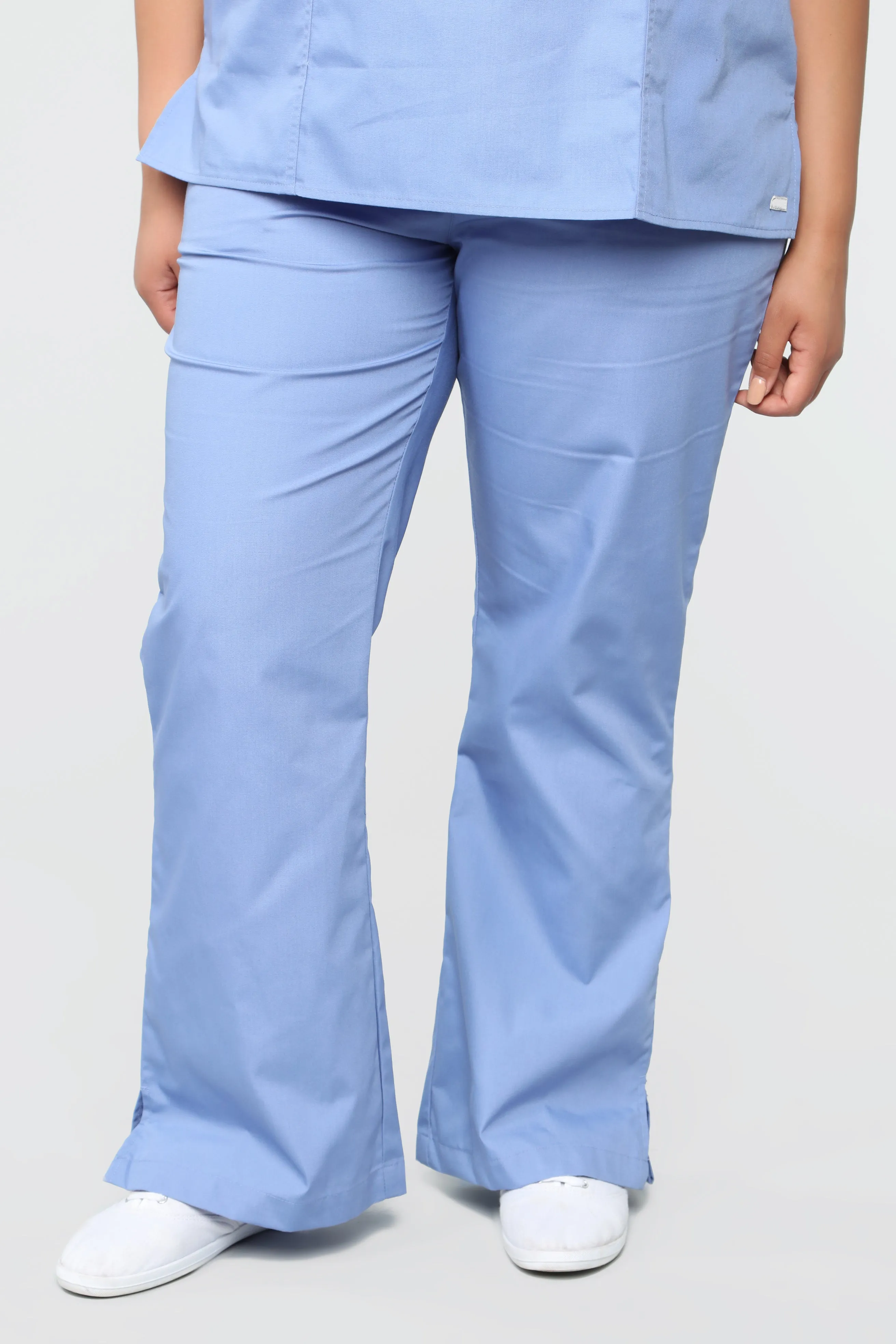Be Patient Flare Scrub Pant - Ciel Blue