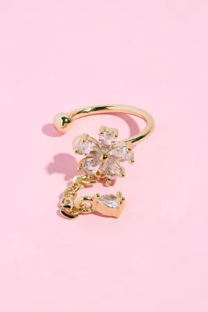 Floral Swing Ear Cuff