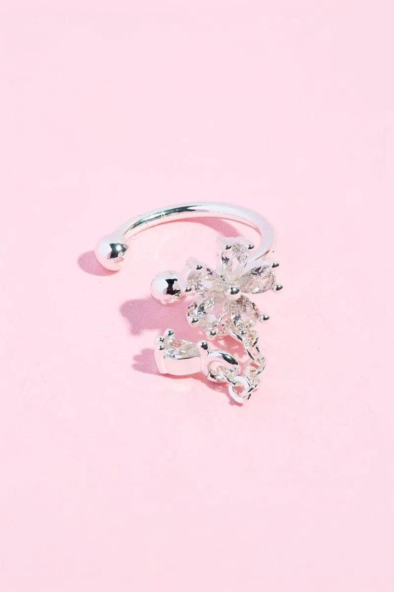 Floral Swing Ear Cuff