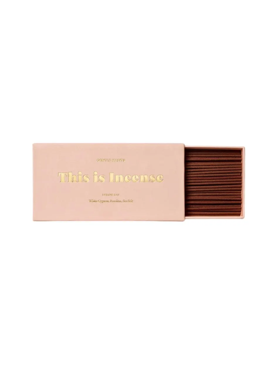 Gentle Habits "This Is Incense" - BYRON BAY - White Cypress, Rosalina, Sea Salt