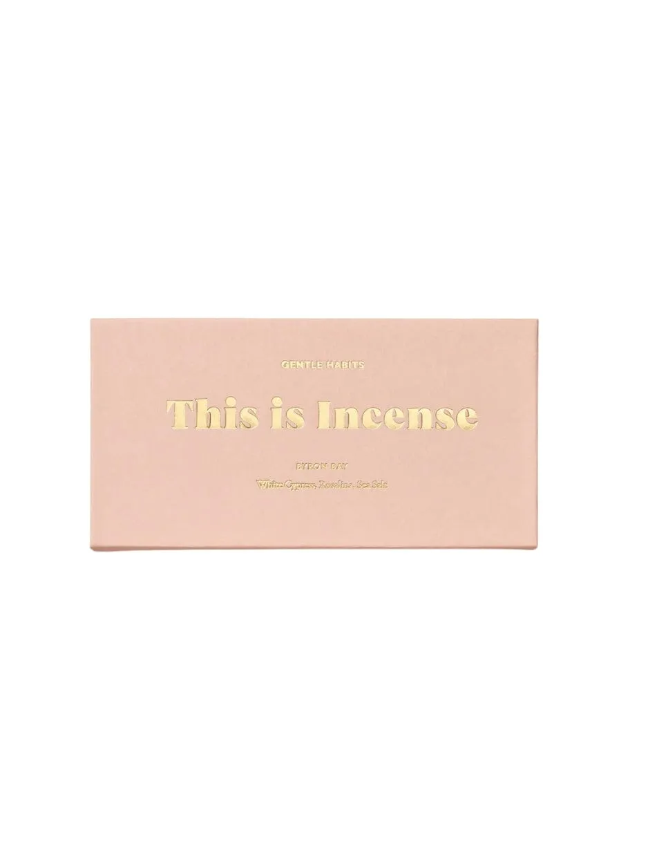 Gentle Habits "This Is Incense" - BYRON BAY - White Cypress, Rosalina, Sea Salt