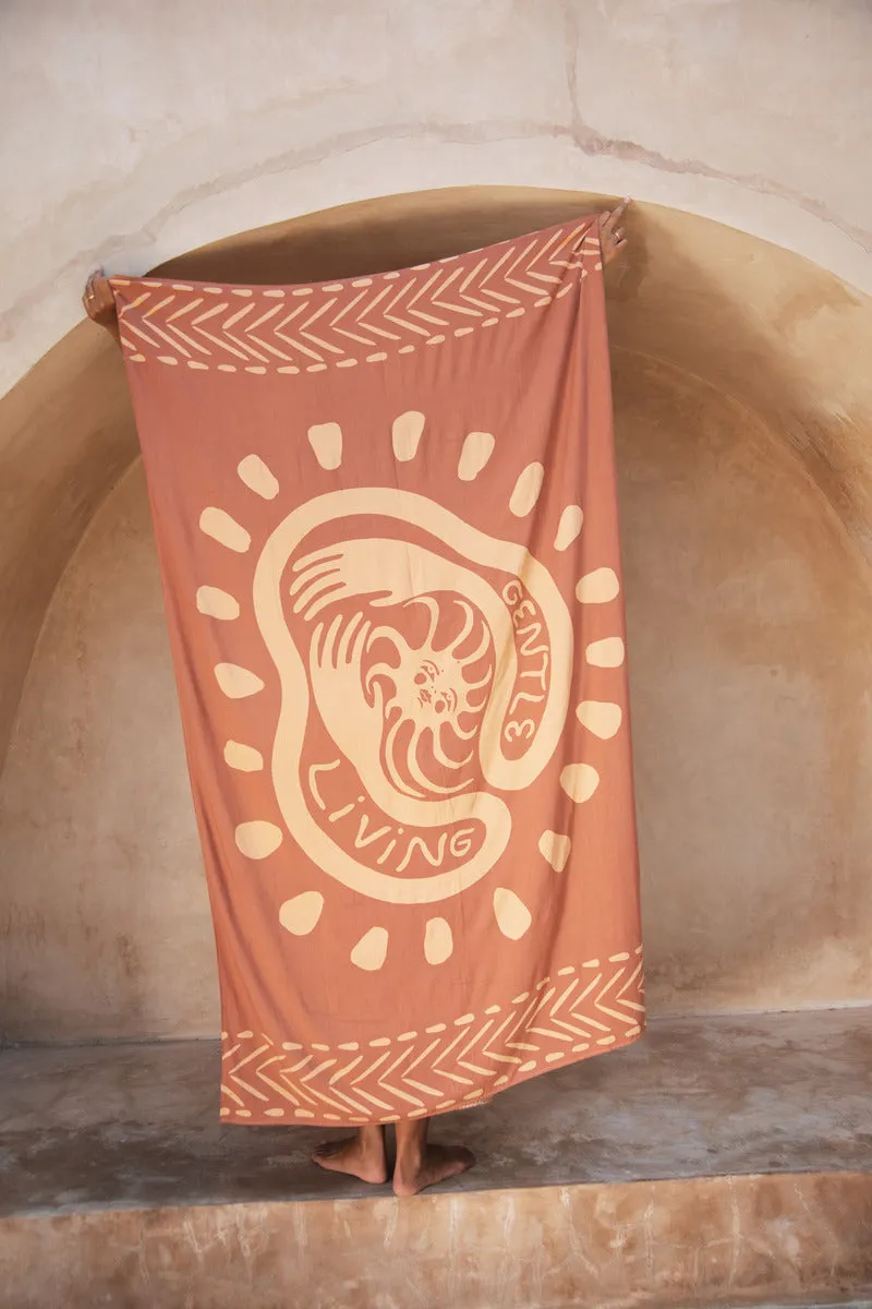 GENTLE LIVING SARONG - RUST