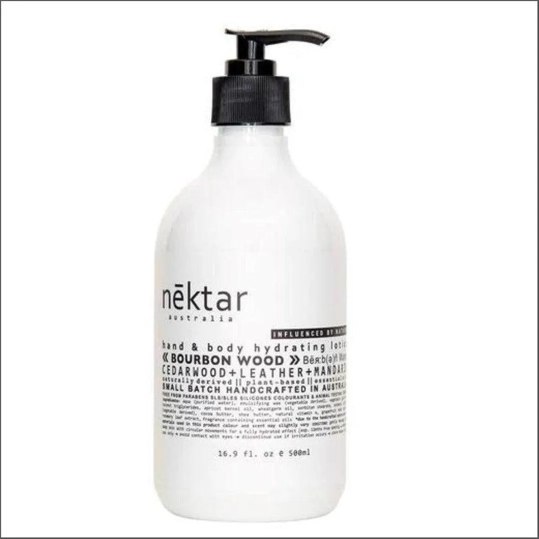 nktar Bourbon Wood Hand & Body Hydrating Lotion 500ml