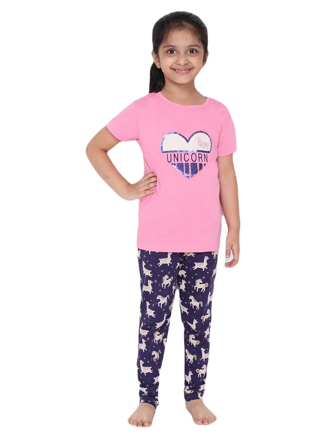 Pink Unicorn Night Suit