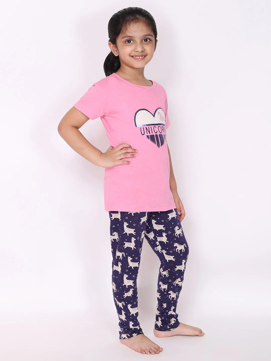 Pink Unicorn Night Suit