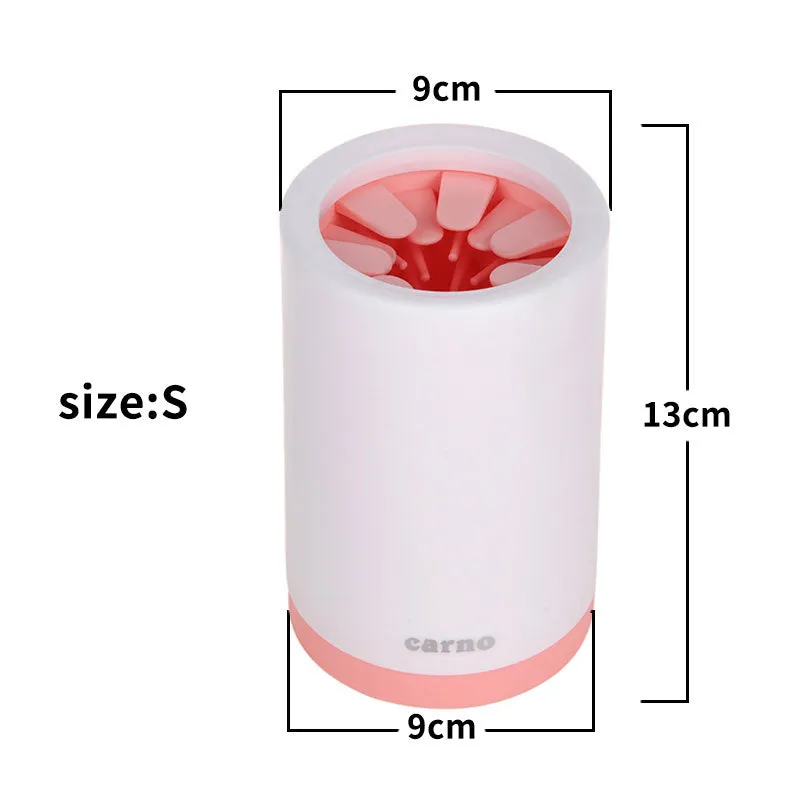 Portable Pet Paw Cleaner Cup with Soft Silicone Bristles for Easy Foot Washing