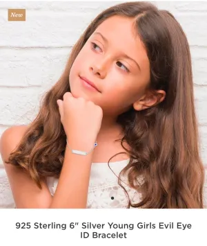 Sterling Silver Eye Protection Bracelet with Claw Clasp